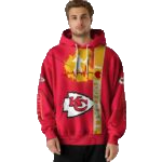 Kansas City Chiefs Red Graphic Hoodie Unisex Football Fan Gift - Moonbestprint