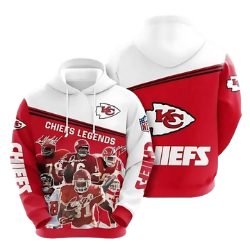 Kansas City Chiefs Legends Hall Of Fame 3D Graphic Hoodie Unisex Fan Gift - Moonbestprint