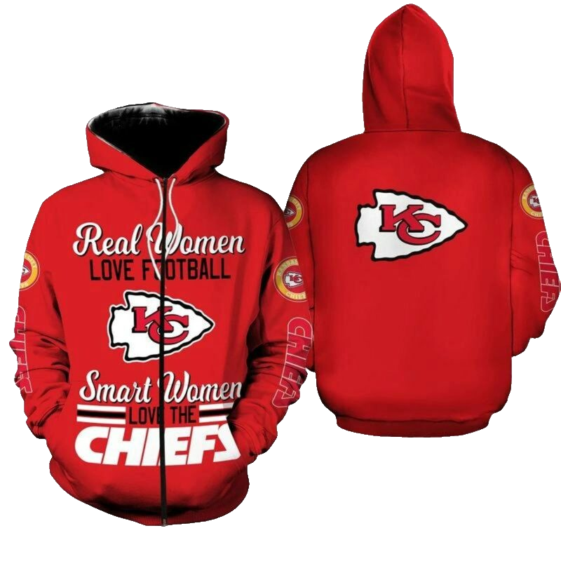 Kansas City Chiefs All Over Print Hoodie Unisex Football Fan Gift - Moonbestprint