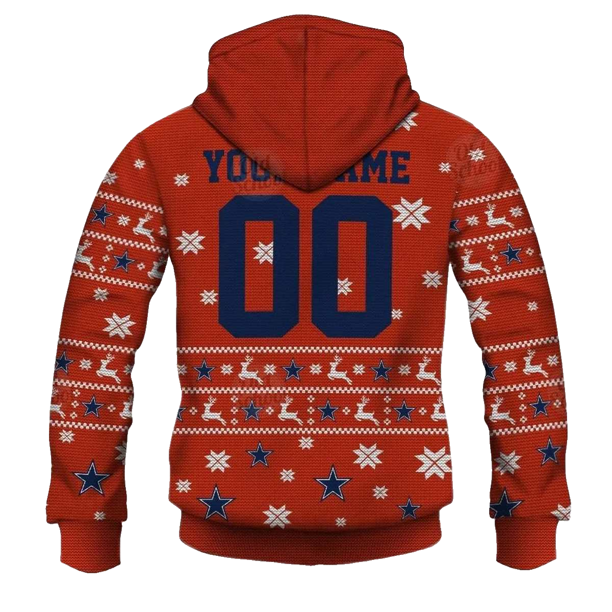 Personalize Dallas Cowboys Ugly Christmas Sweater Style 2025 AOP Hoodie - Moonbestprint