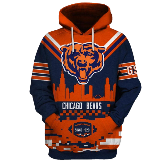 Chicago Bears Since 1920 AOP Hoodie -  Moonbestprint