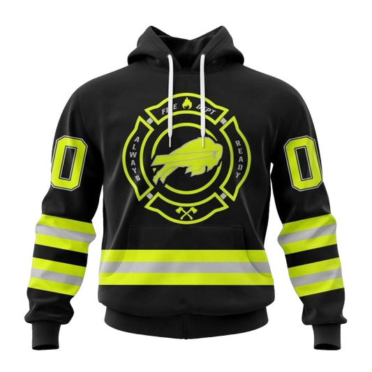 Personalized Buffalo Bills Special Firefighter Uniform AOP Hoodie -  Moonbestprint