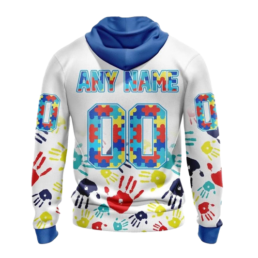 Personalized Buffalo Bills Special Fearless Against Autism AOP Hoodie -  Moonbestprint