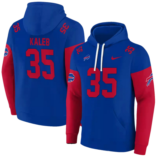 Personalized Buffalo Bills Minimal Design Blue AOP Hoodie -  Moonbestprint
