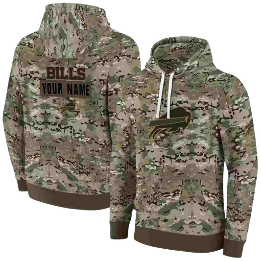 Personalized Buffalo Bills Military Style AOP Hoodie -  Moonbestprint