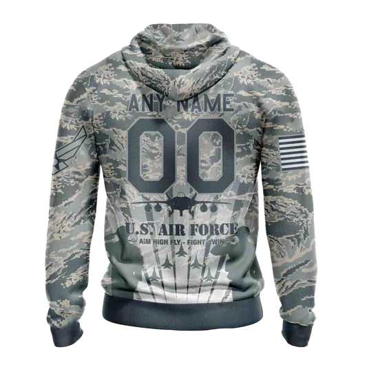 Personalized Buffalo Bills Honor Us Air Force Veterans AOP Hoodie -  Moonbestprint