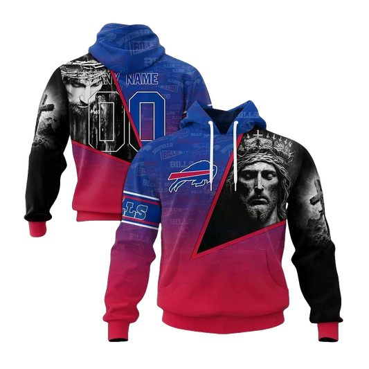 Personalized Buffalo Bills Gods Blessing AOP Hoodie -  Moonbestprint