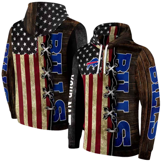 Personalized Buffalo Bills American Pride AOP Hoodie -  Moonbestprint