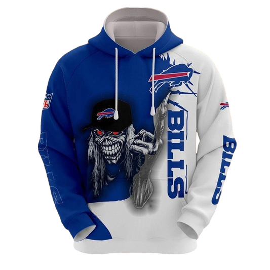 Buffalo Bills Ultra Death Graphic Gift For Halloween AOP Hoodie -  Moonbestprint