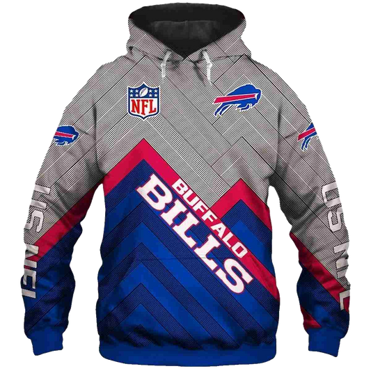 Buffalo Bills Logo In My Heart AOP Hoodie -  Moonbestprint