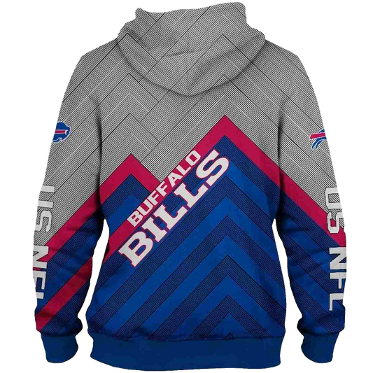 Buffalo Bills Logo In My Heart AOP Hoodie -  Moonbestprint