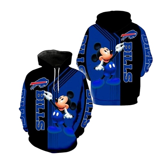 Buffalo Bills Disney Mickey Painting AOP Hoodie -  Moonbestprint