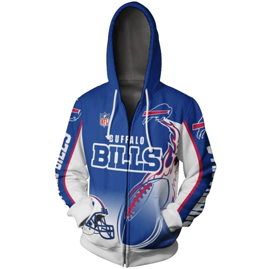 Buffalo Bills Cute Flame Balls Graphic Gift For Men AOP Hoodie -  Moonbestprint