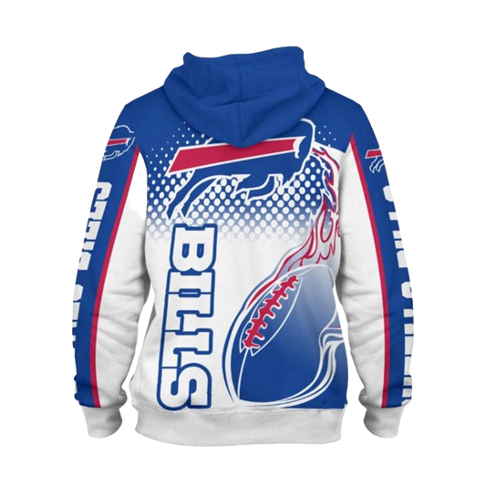 Buffalo Bills Cute Flame Balls Graphic Gift For Men AOP Hoodie -  Moonbestprint