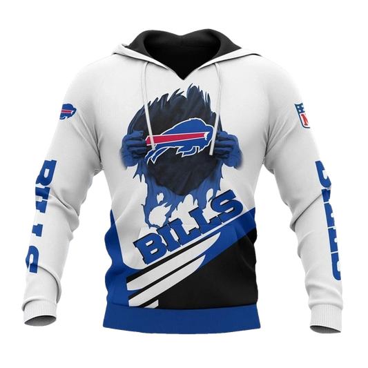 Buffalo Bills Cool Graphic Gift For Men AOP Hoodie -  Moonbestprint