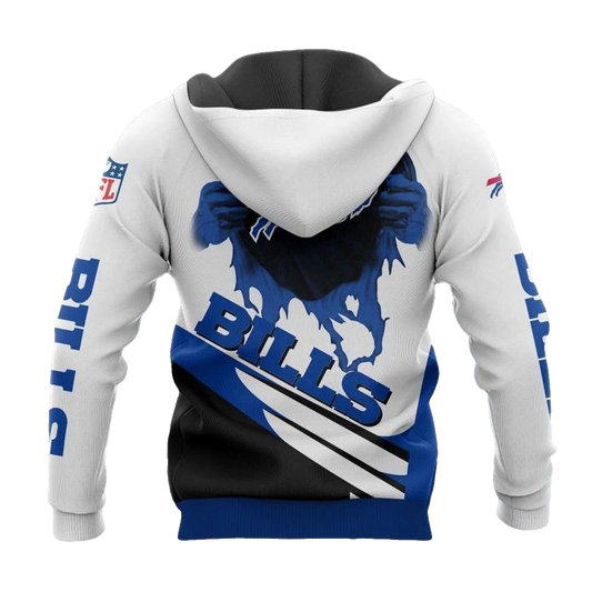 Buffalo Bills Cool Graphic Gift For Men AOP Hoodie -  Moonbestprint