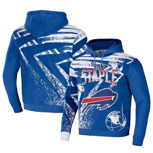 Buffalo Bills And Staple AOP Hoodie -  Moonbestprint