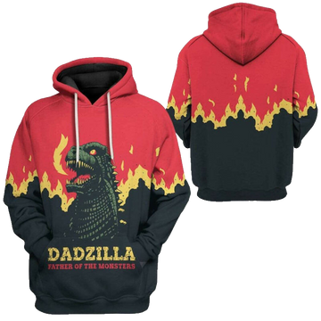 Father Monters Hoodie Dadzilla Hoodie Apparel Best Gift For Father's Day 3d Hoodie Zip Hoodie Moonbestprint