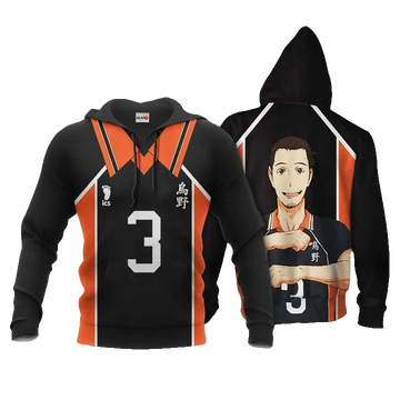 Asahi Azumane Karasuno Anime Manga Haikyuu Number 3 For Men And Women 3d Hoodie Zip Hoodie Moonbestprint