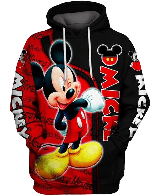 Funny Mickey Mouse Comics Disney 35 Fan Gift Stylist Unisex Cartoon Graphic Outfits Aop Hoodie, Zip Hoodie Moonbestprint