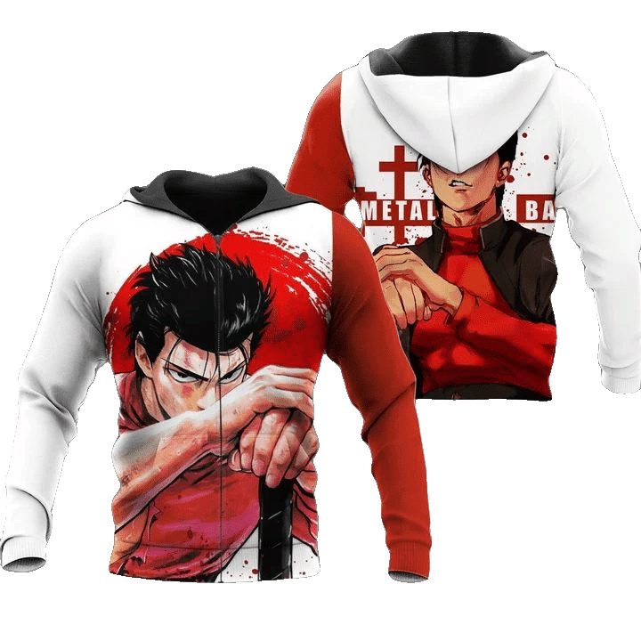 Metal Bat Anime Manga One Punch Man For Men And Women 3d Hoodie Zip Hoodie Moonbestprint