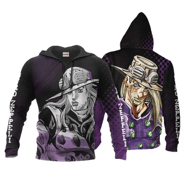 Gyro Zeppeli Jojo's Bizarre Adventure Anime Manga For Men And Women 3d Hoodie Zip Hoodie Moonbestprint