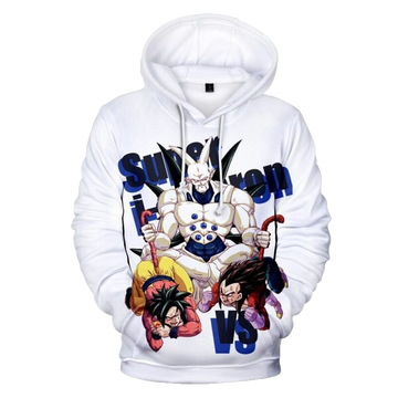 Goku With Vegeta And Omega Shenron Cartoon Dragon Ball Anime Manga 2 Over Print 3d Hoodie Zip Hoodie Moonbestprint