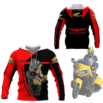 Honda Gold Wing Shirt Fan Gift 195, Stylist Unisex 3d Hoodie Zip Hoodie Moonbestprint