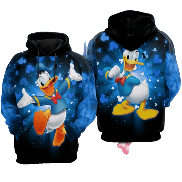 Donald Duck Bling Mickey Mouse Disney Cartoon 504 Fan Gift Stylist Unisex Cartoon Graphic Outfits Aop Hoodie Moonbestprint