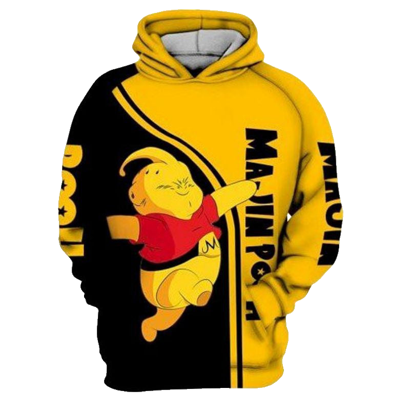 Winnie The Pooh Majin Buu Dragon Ball Z 3d Hoodie 2 Moonbestprint