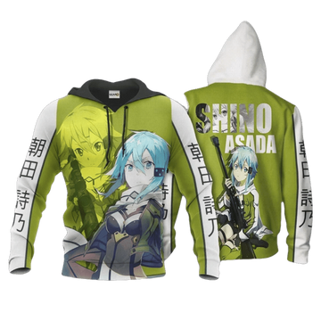 Shino Asada Anime Manga Sword Art Online For Men And Women 3d Hoodie Zip Hoodie Moonbestprint