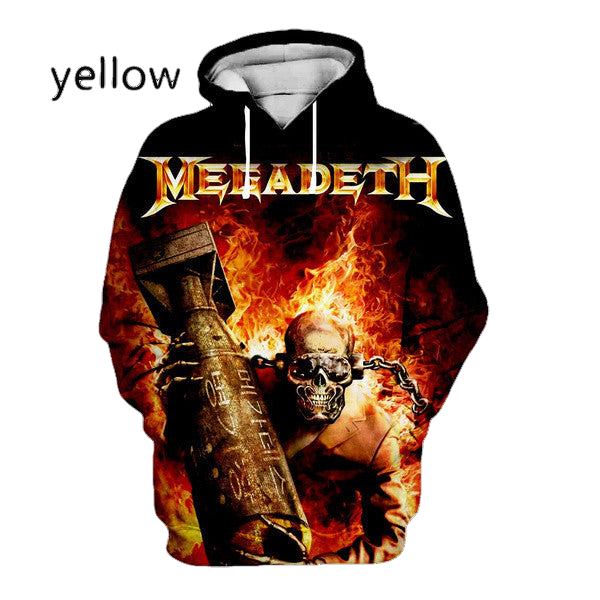 New Fashion Megadeth Band Print Hoodies Men Coat Jacket Power Sweatshirts Hoody 02 Moonbestprint