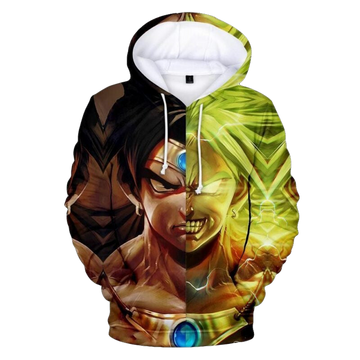 Goku Broly Anime Manga Dragon Ball Gift For Men And Women Over Print 3d Hoodie Zip Hoodie Moonbestprint