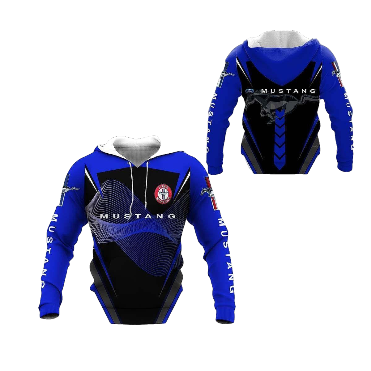 Ford Mustang Shirt Fan Gift 937, Stylist Unisex 3d Hoodie Zip Hoodie Moonbestprint