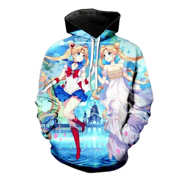 Anime Sailor Moon Kawaii Girls Hipster Good Quality Casual Over Print 3d Hoodie Zip Hoodie 2 Moonbestprint