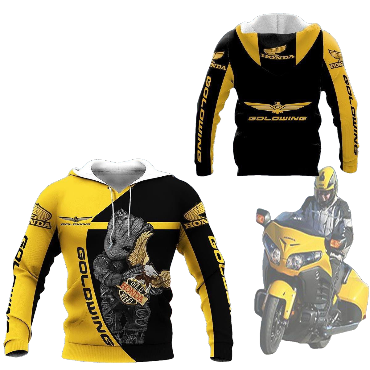 Honda Gold Wing Shirt Fan Gift 194, Stylist Unisex 3d Hoodie Zip Hoodie Moonbestprint