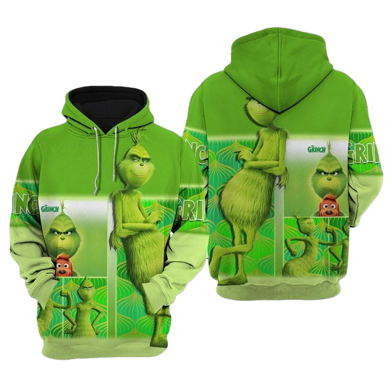 Funny Grinch, Dr. Seuss' The Grinch Cartoon Fan Gift All Over Print Hoodie, Zip Hoodie Moonbestprint