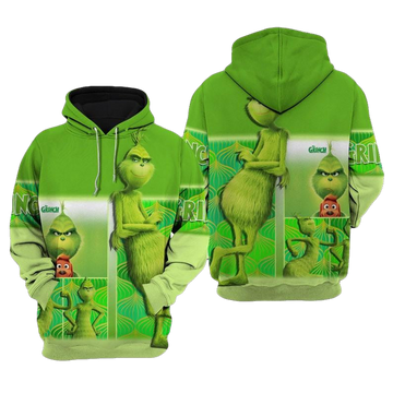 Funny Grinch, Dr. Seuss' The Grinch Cartoon Fan Gift All Over Print Hoodie, Zip Hoodie Moonbestprint
