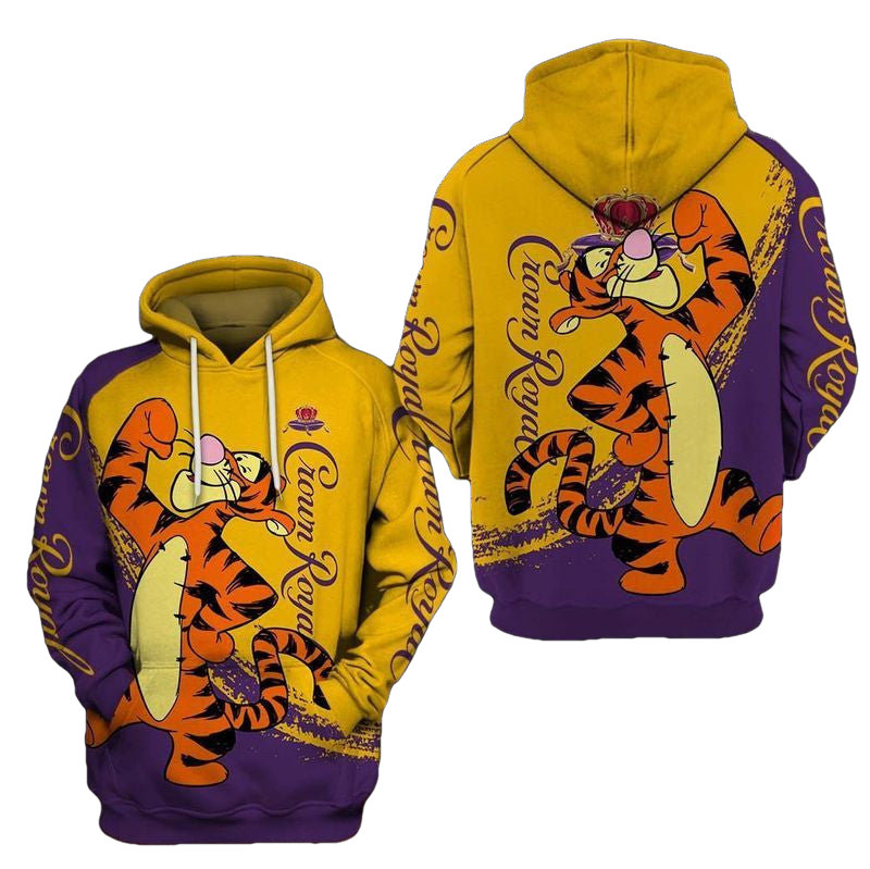 Winnie The Pooh Tigger My Friends Tigger And Pooh Crown Royal Gift For Fan 3d Hoodie All Over Printed Hoodie Moonbestprint
