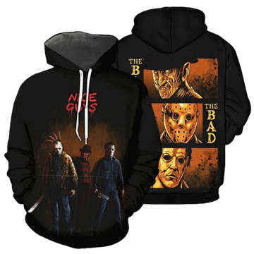 Horror Movies Characters Nice Guys 2k541 Lover Gift ,horror Movies Characters Nice Guys All Over Print 3d Hoodie Moonbestprint