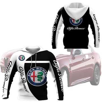 Alfa Romeo Shirt Fan Gift 190, Stylist Unisex 3d Hoodie Zip Hoodie Moonbestprint