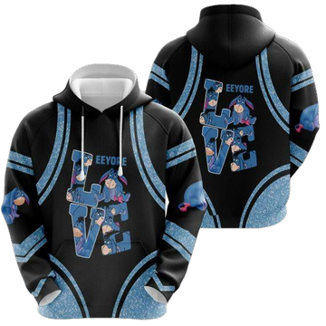 Love Eeyore Winnie The Pooh 2k315 Lover Gift, Eeyore Winnie The Pooh Disney All Over Print 3d Hoodie Moonbestprint