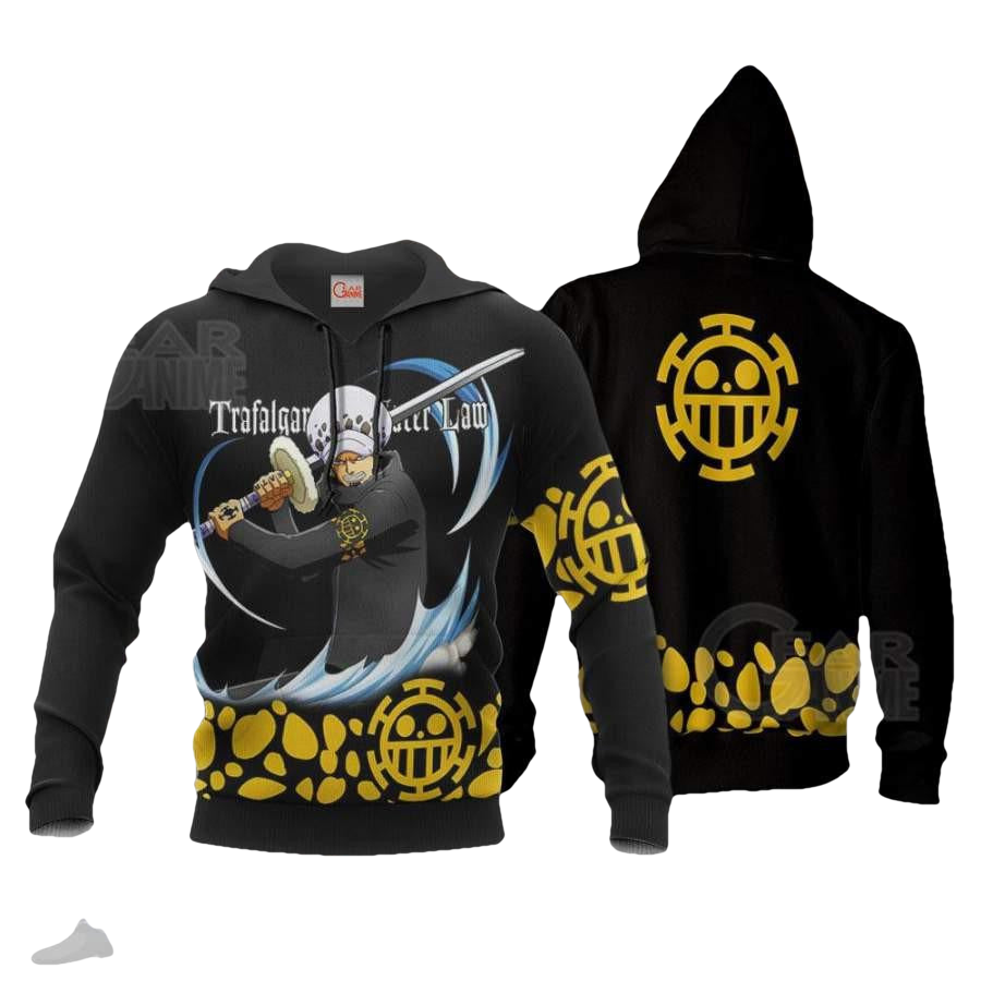 Tragafalar Law One Piece Anime 2k985 Fan Gift Stylist Unisex Cartoon 3d Hoodie Zip Hoodie Moonbestprint