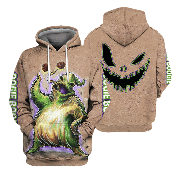 Oogie Boogie Jack Skellington The Nightmare Before Christmas 89 Fan Gift Stylist Unisex Cartoon Graphic Outfits Aop Hoodie, Zip Hoodie Moonbestprint