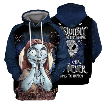 Jack, Sally &amp; Zero Dog We All Know It's Never Going To Happen 151 Fan Gift Stylist Unisex Cartoon Graphic Outfits Aop Hoodie, Zip Hoodie Moonbestprint