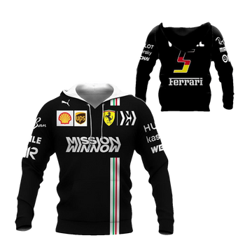 Sebastian Vettel Ferrari Racing Car F1 7k981 Fan Gift 3d Zip Hoodie Hoodie Ii0 Moonbestprint