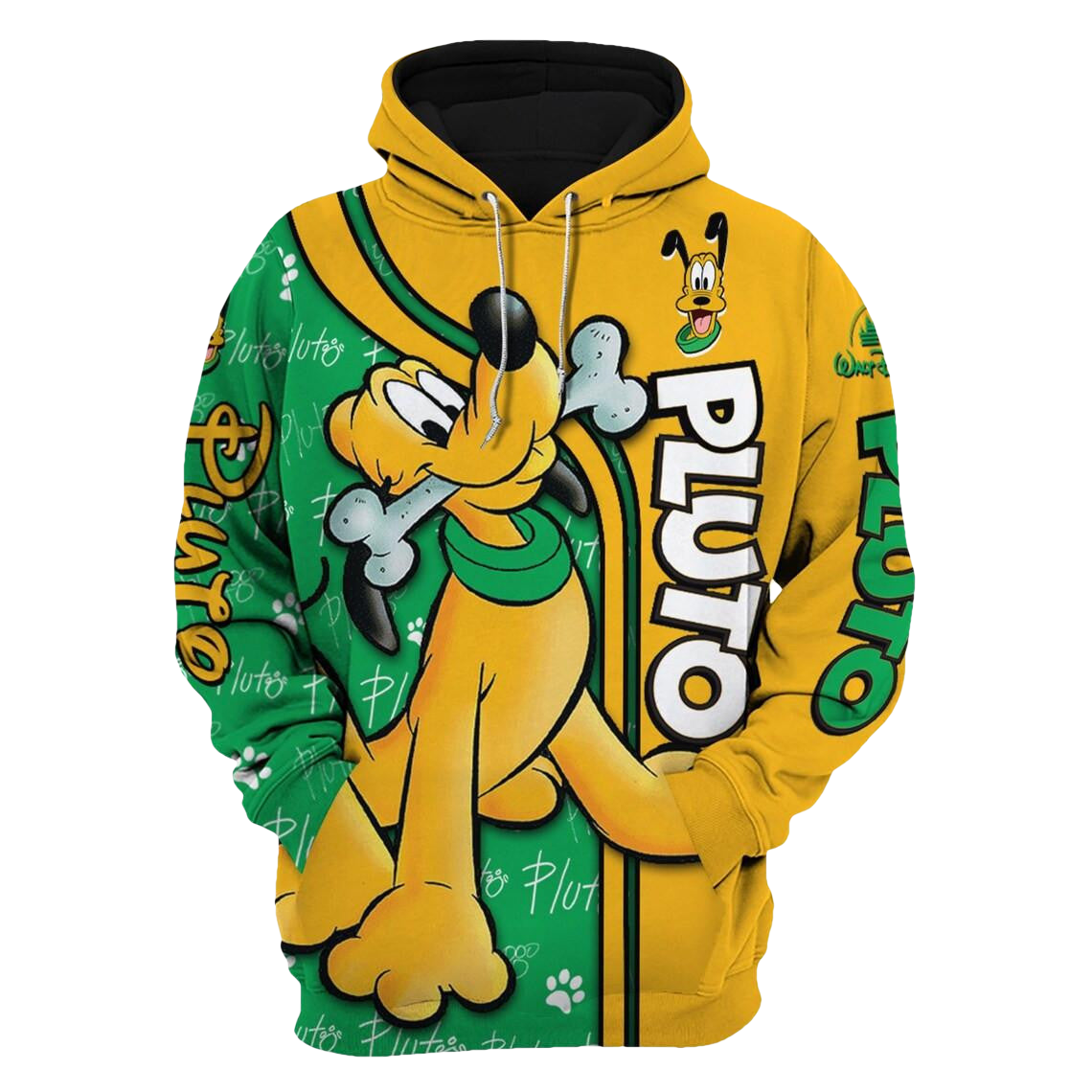 Pluto Dog Fan Gift, Pluto Dog Gift, Stylist Unisex Cartoon Graphic Outfits Aop Hoodie, Zip Hoodie Moonbestprint