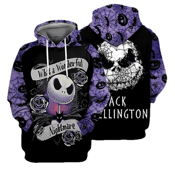 Jack Skellington The Nightmare Before Christmas 120 Fan Gift Stylist Unisex Cartoon Graphic Outfits Aop Hoodie, Zip Hoodie Moonbestprint
