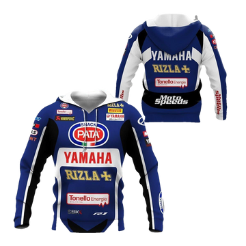 Moto Speeds Snack Pata Yamaha, Yamaha Racing All Over Print Hoodie, Zip Hoodie 80 Moonbestprint