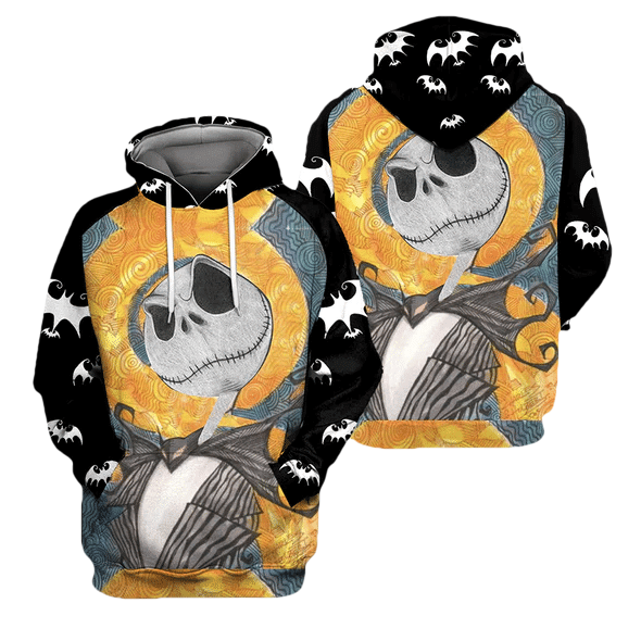 Jack Skellington The Nightmare Before Christmas 79 Fan Gift Stylist Unisex Cartoon Graphic Outfits Aop Hoodie, Zip Hoodie Moonbestprint